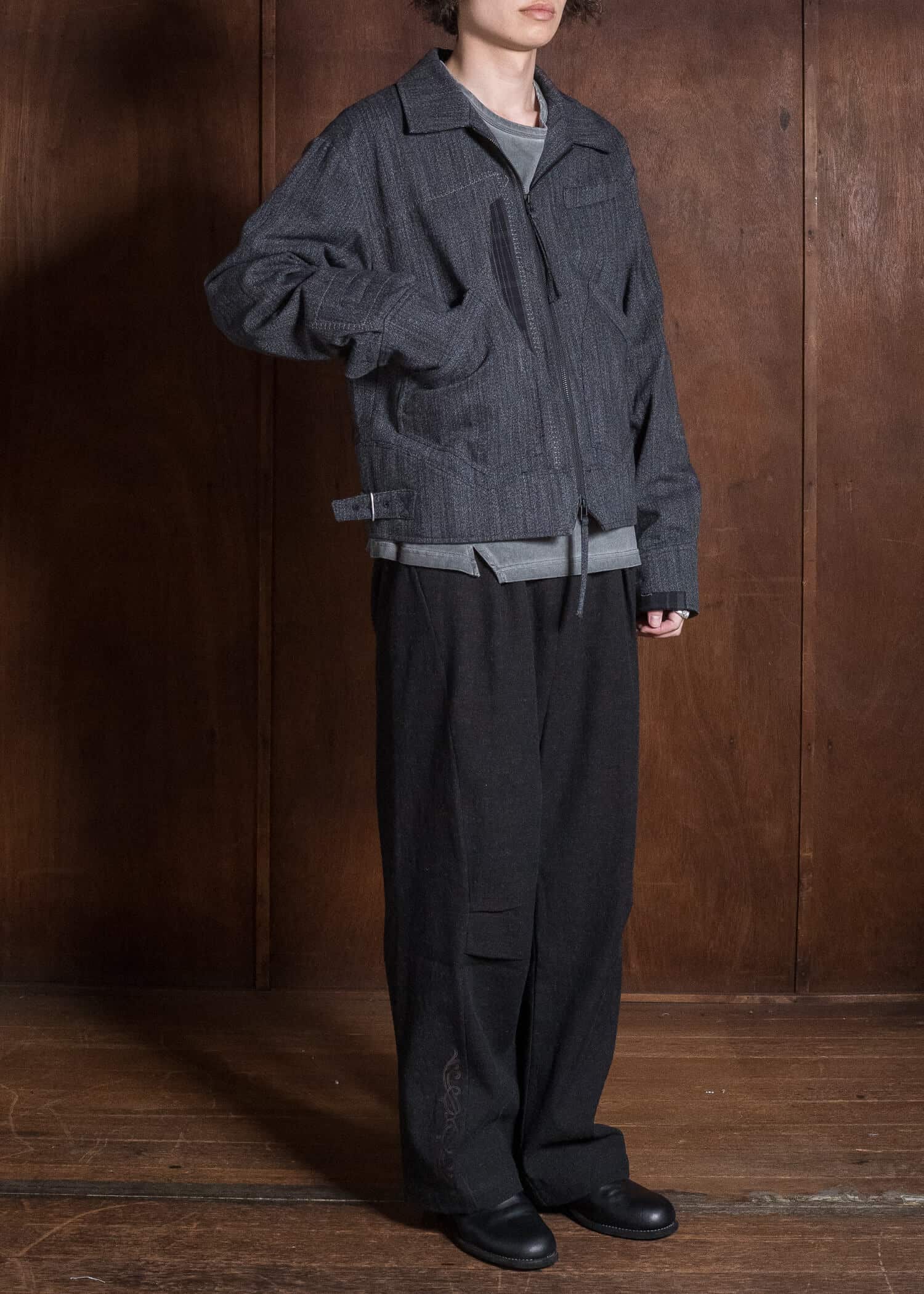 Professor.E REWORKED COACH JKT GREY 26FW-PE-JKT-05