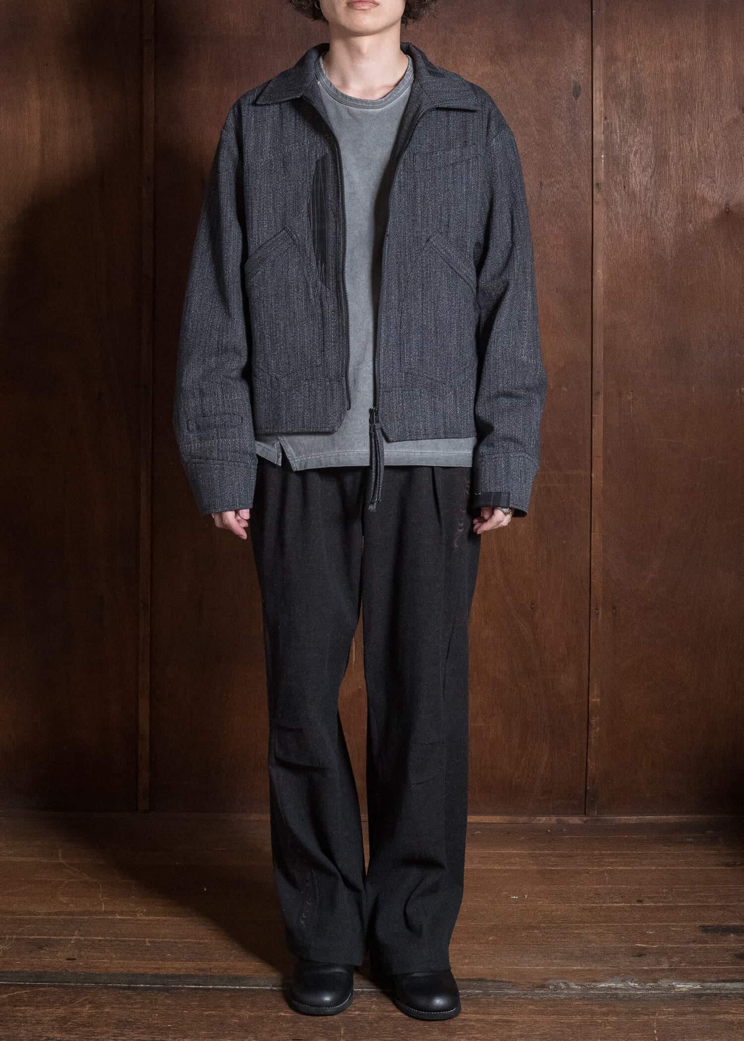 Professor.E REWORKED COACH JKT GREY 26FW-PE-JKT-05