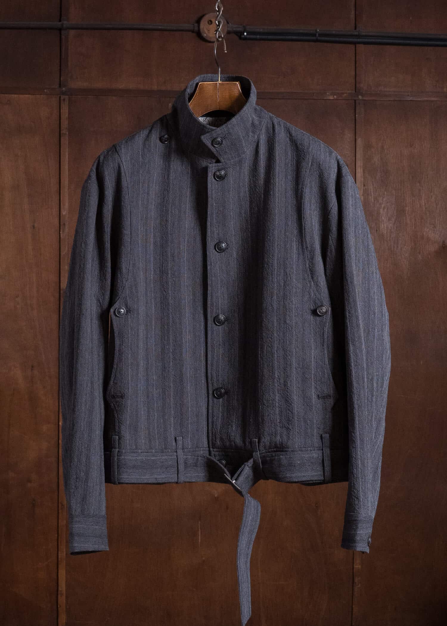 Professor.E DRAPE SCARF CROPPED JKT GREY 26FW-PE-JKT-08