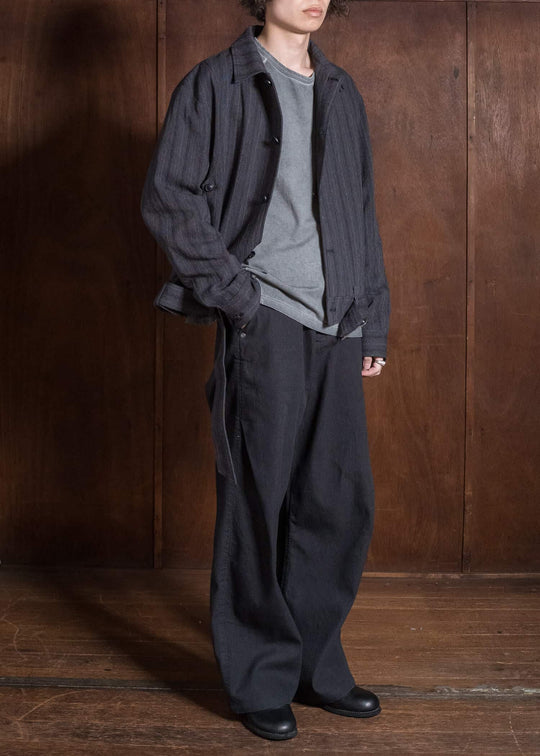 Professor.E DRAPE SCARF CROPPED JKT GREY 26FW-PE-JKT-08