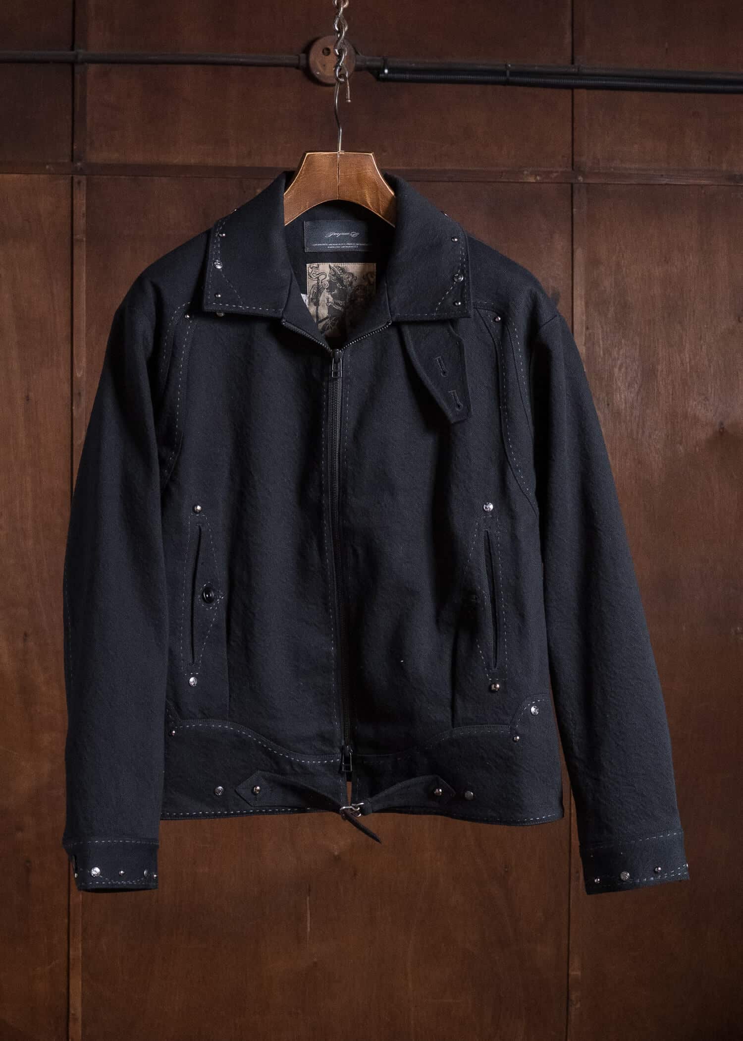 Professor.E BEADED COACH JKT BLACK 26FW-PE-JKT-10
