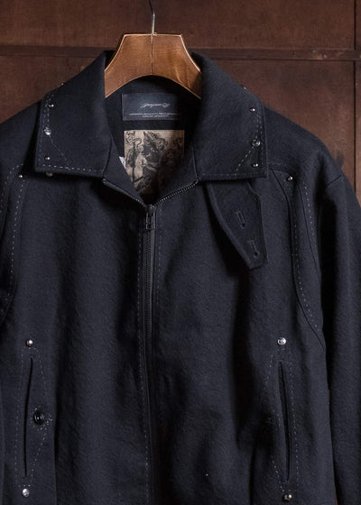 Professor.E BEADED COACH JKT BLACK 26FW-PE-JKT-10