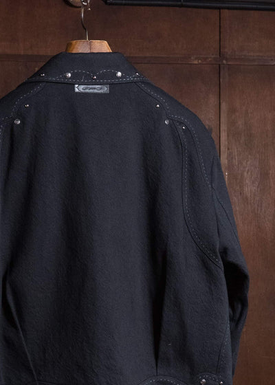 Professor.E BEADED COACH JKT BLACK 26FW-PE-JKT-10