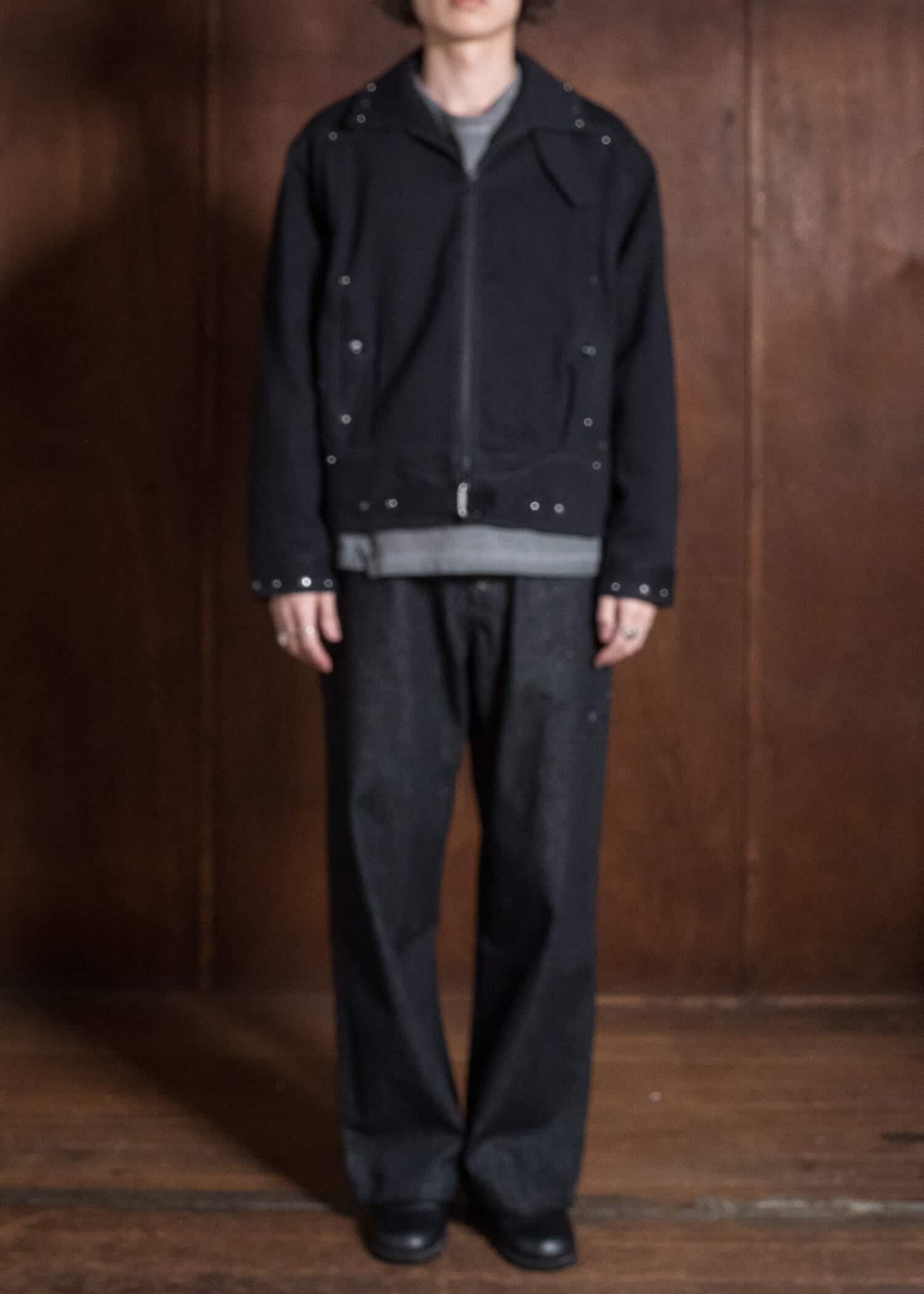 Professor.E BEADED COACH JKT BLACK 26FW-PE-JKT-10
