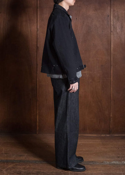 Professor.E BEADED COACH JKT BLACK 26FW-PE-JKT-10