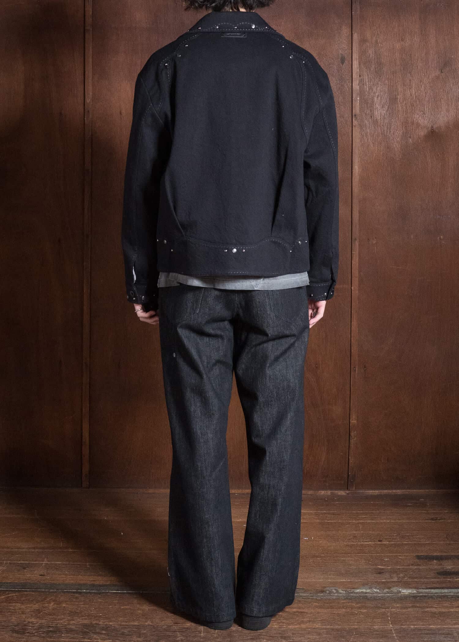 Professor.E BEADED COACH JKT BLACK 26FW-PE-JKT-10