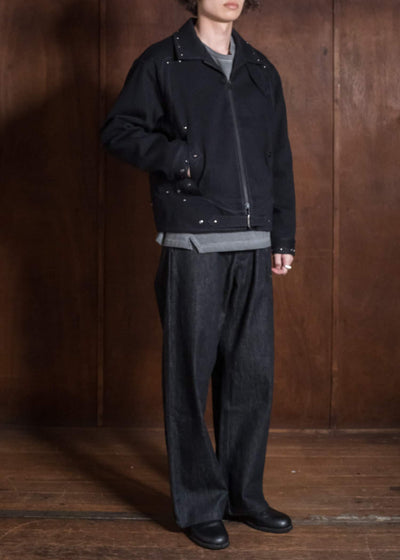 Professor.E BEADED COACH JKT BLACK 26FW-PE-JKT-10