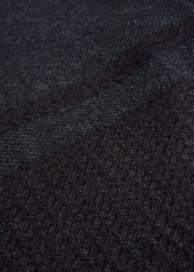 Professor.E DECONSTRUCTED CROPPED SWEATER BLACK 26FW-PE-KT-04