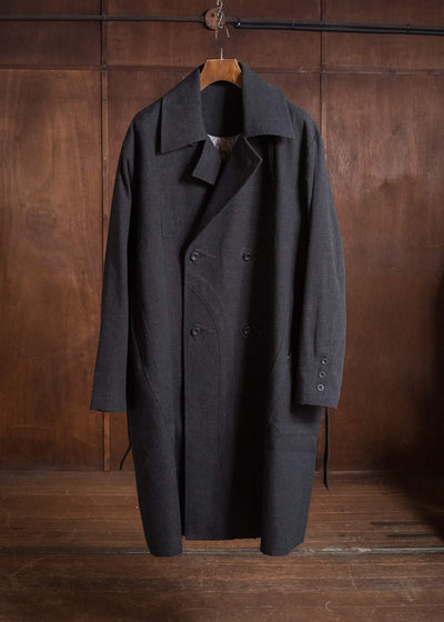Professor.E TAILORED DB TRENCH BLACK 26FW-PE-LC-03