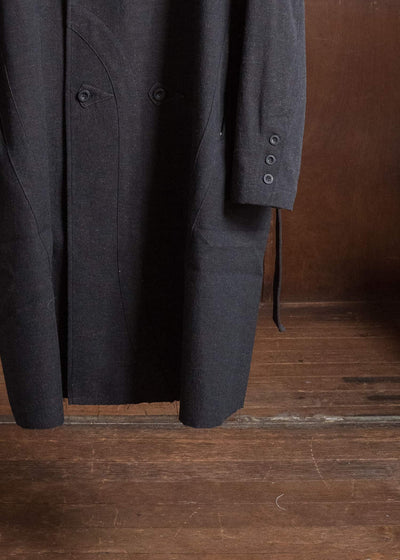 Professor.E TAILORED DB TRENCH BLACK 26FW-PE-LC-03
