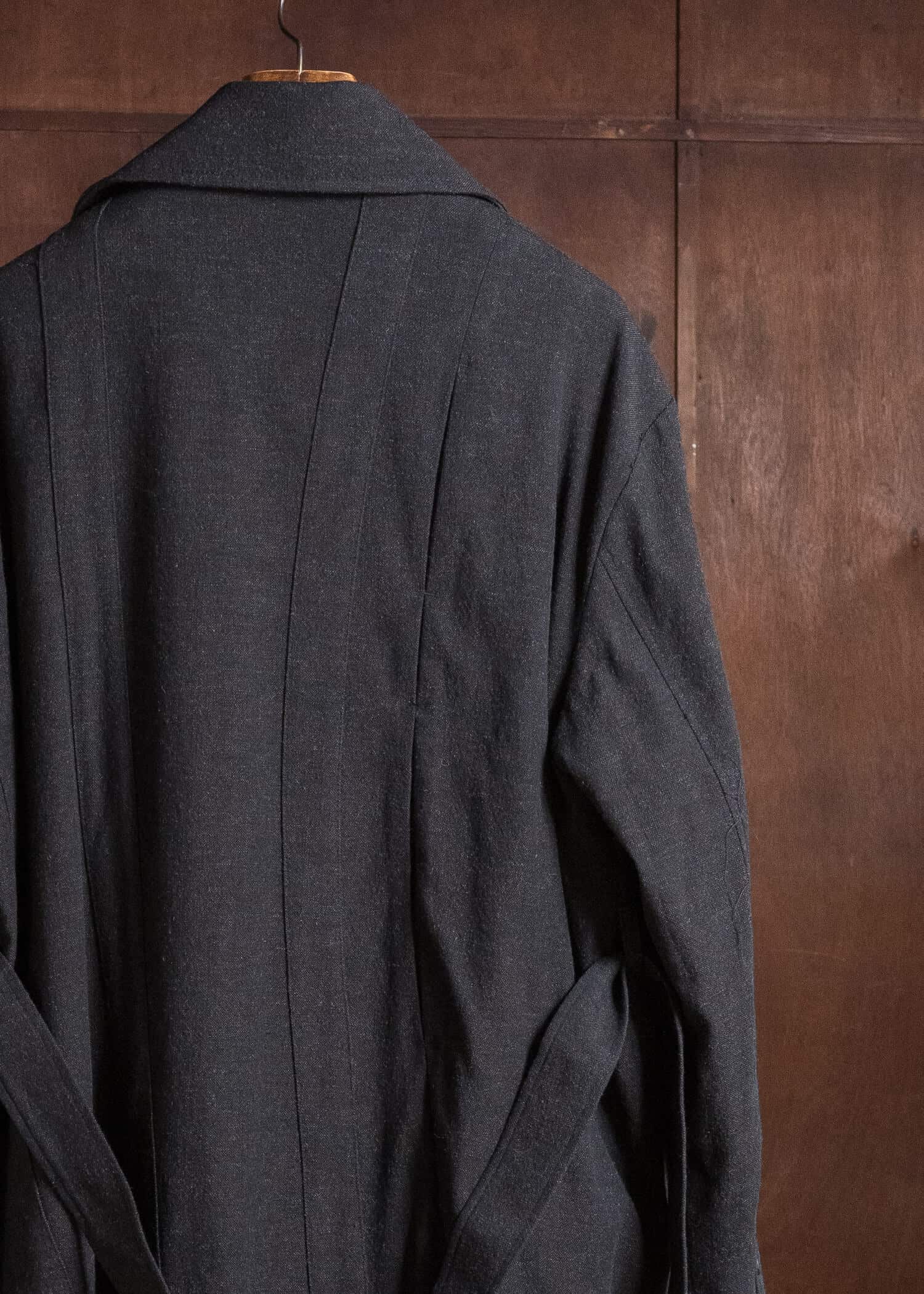 Professor.E TAILORED DB TRENCH BLACK 26FW-PE-LC-03