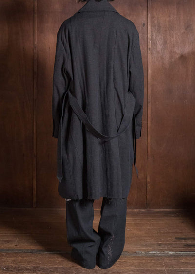 Professor.E TAILORED DB TRENCH BLACK 26FW-PE-LC-03