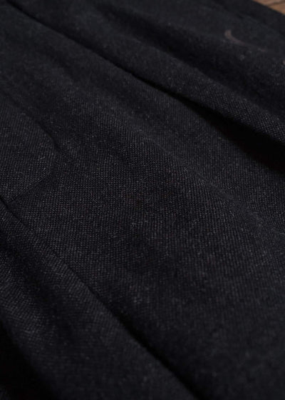 Professor.E EMBROIDERED OVERSLOCK TROUSERS BLACK 26FW-PE-TRL-03