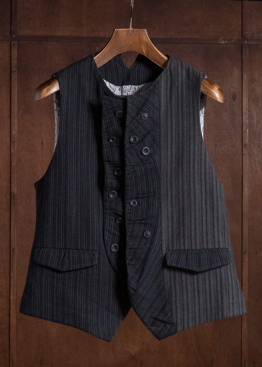 Professor.E E WAISTCOAT STRIPE 26FW-PE-VST-01