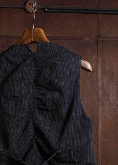 Professor.E E WAISTCOAT STRIPE 26FW-PE-VST-01