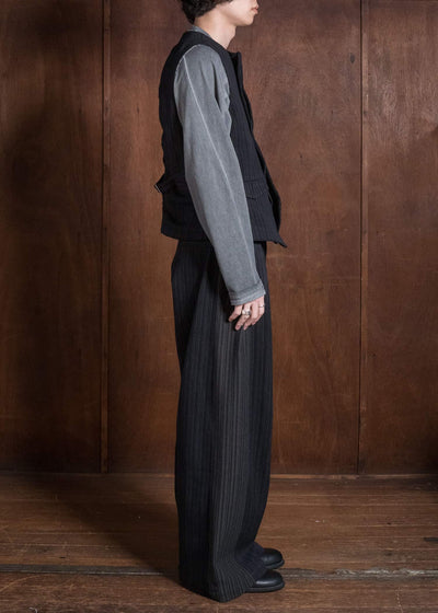 Professor.E E WAISTCOAT STRIPE 26FW-PE-VST-01