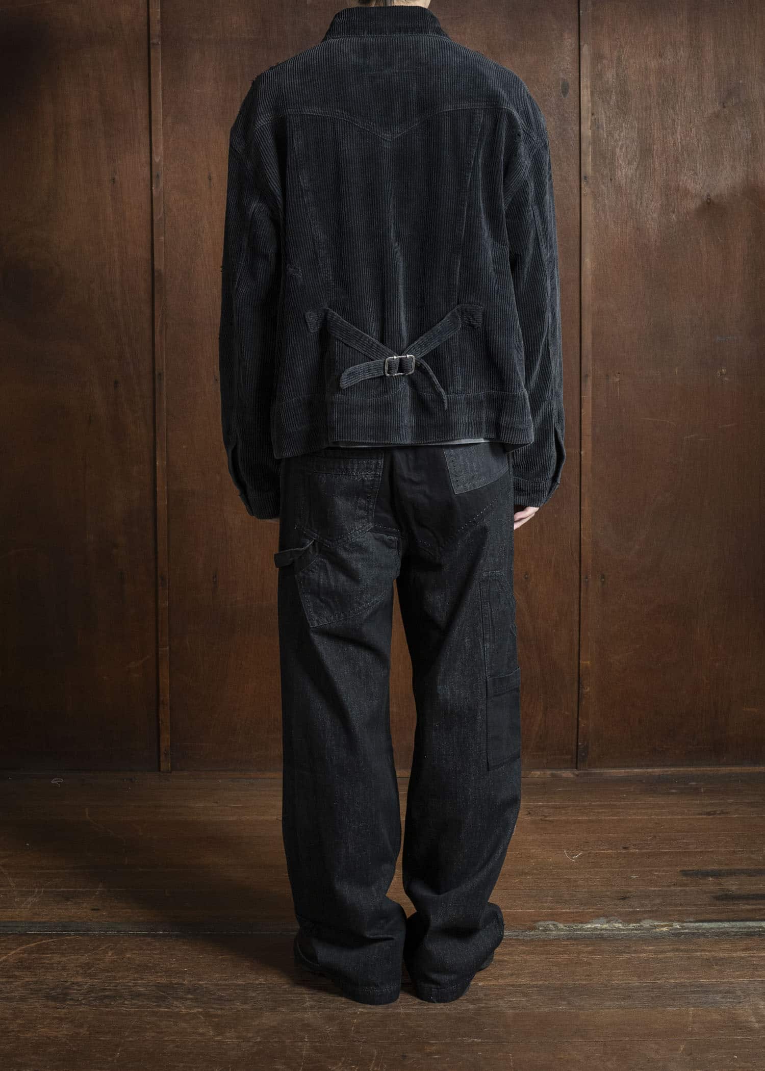 Professor.E AGED CORDUROY JKT AGED BLACK 25FW-PE-JKT-08
