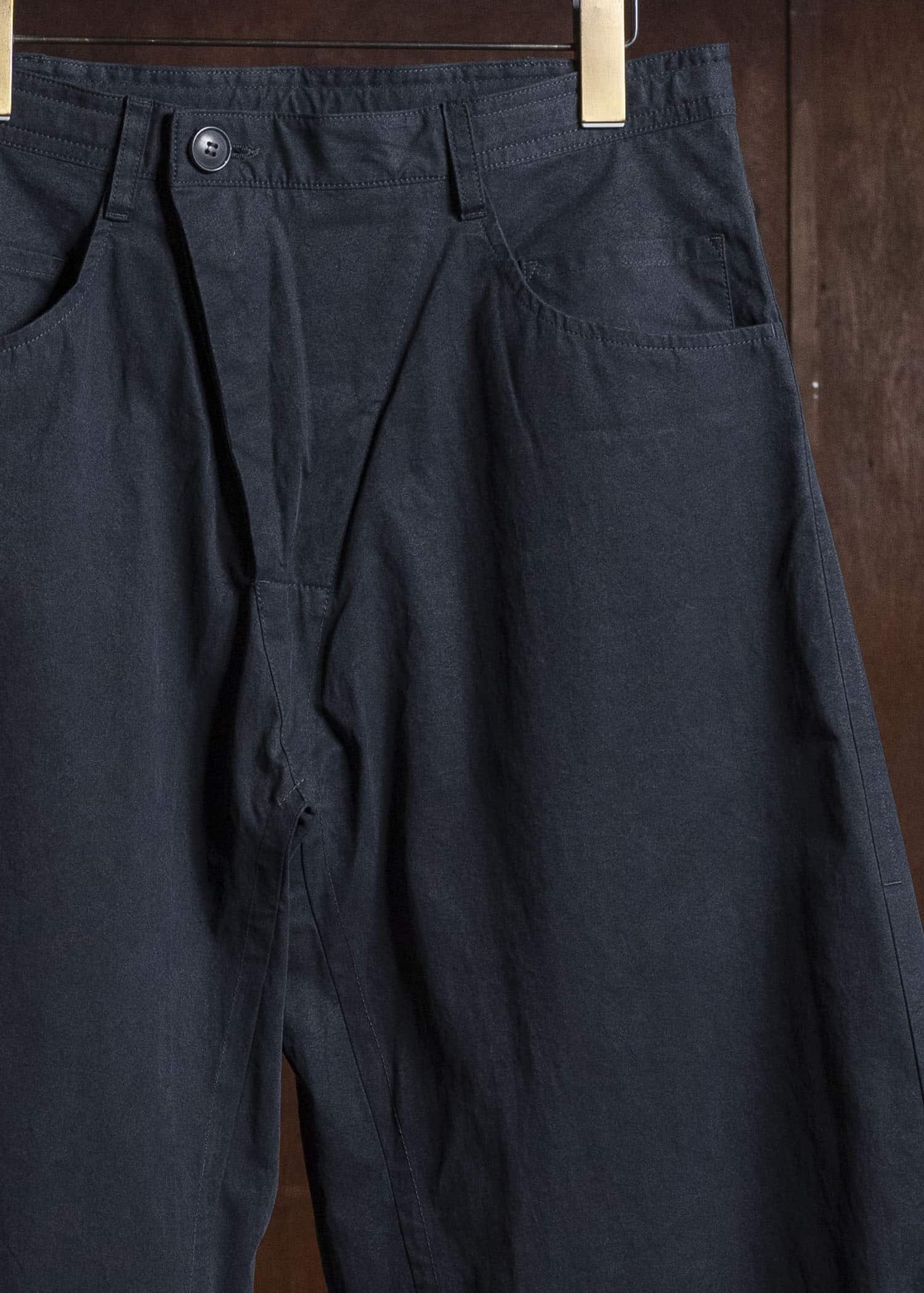 JAN-JAN VAN ESSCHE TROUSERS#90 OVERSIZED 6-POCKET DENIM WITH DRAWSTRING INSIDE Time Washed Light | Off Black