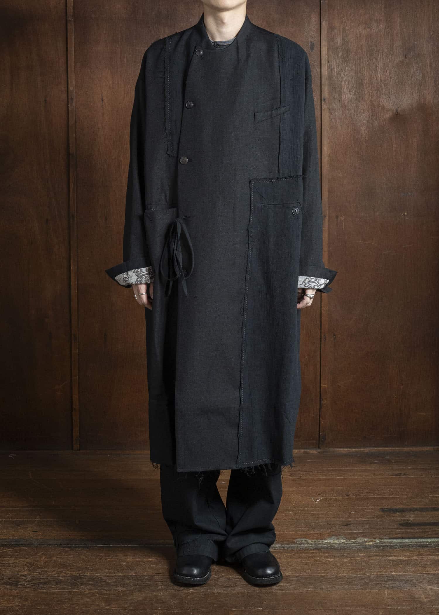 Professor.E GRANDPA'S COAT BLACK 25FW-PE-LC-02