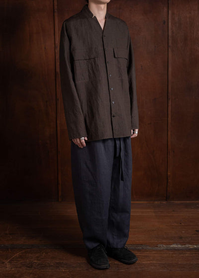 Jurgen Lehl Double Pocket Linen Cotton Shirt J0142FBM702-95