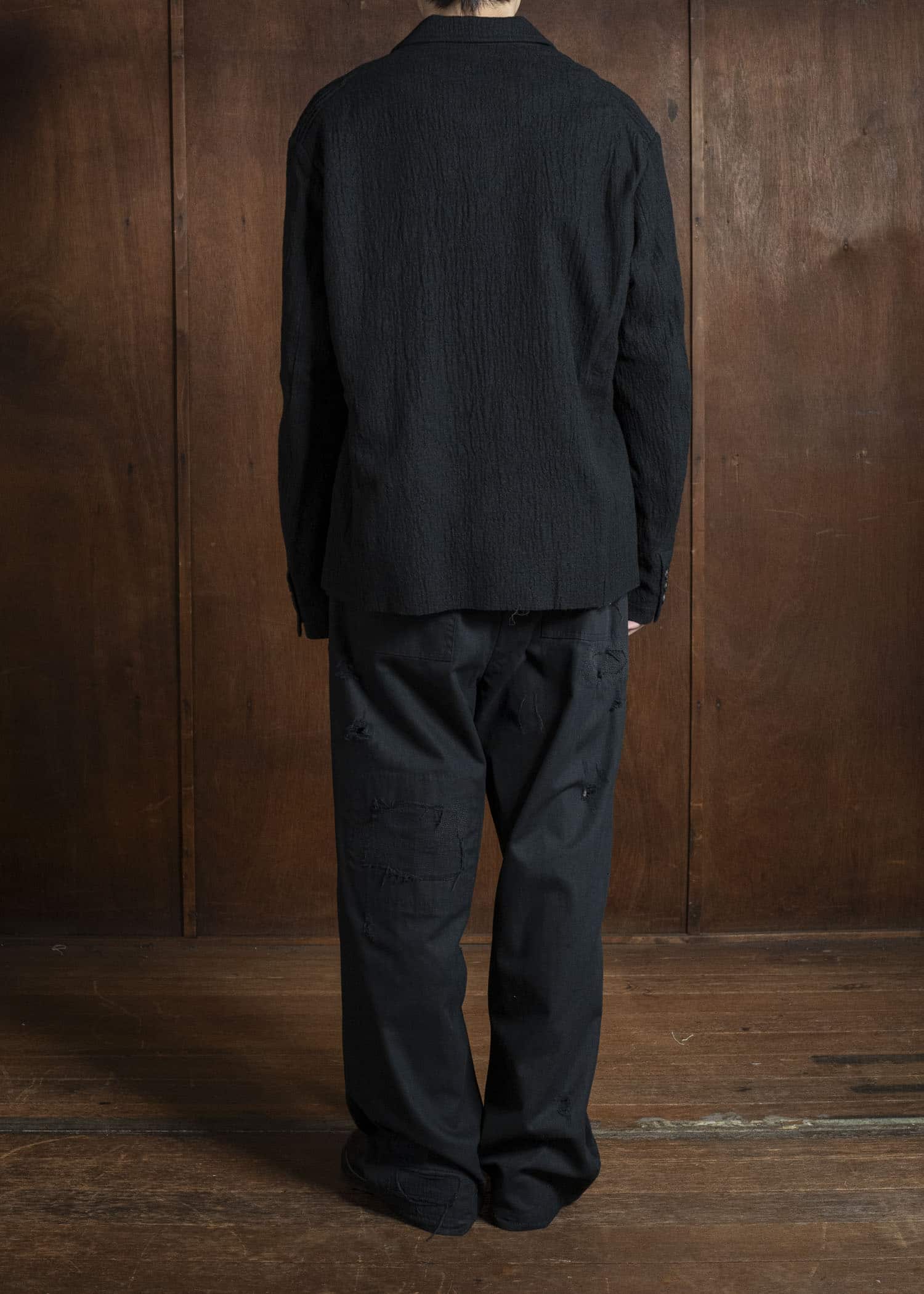 Professor.E DOUBLE BREASTED BLAZER BLACK 25FW-PE-JKT-09