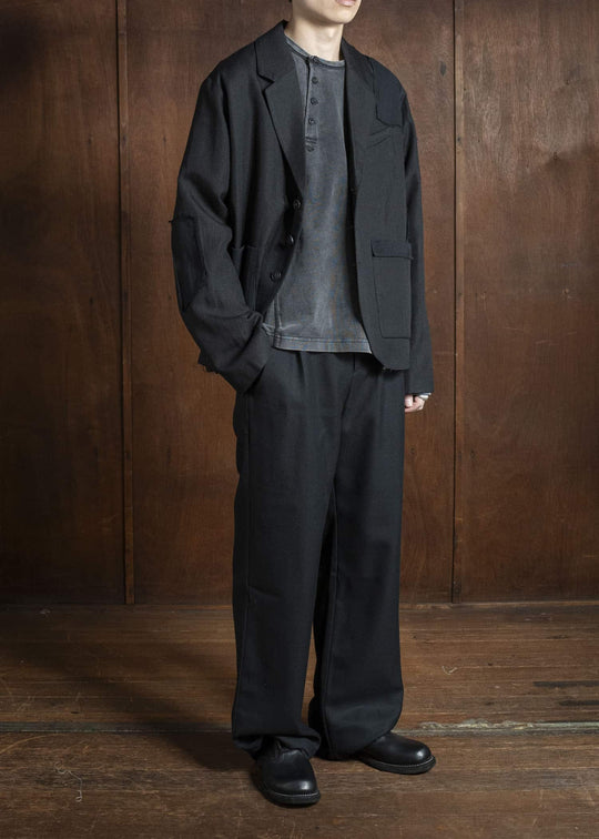 Professor.E GRANDPA'S BLAZER BLACK 25FW-PE-JKT-02