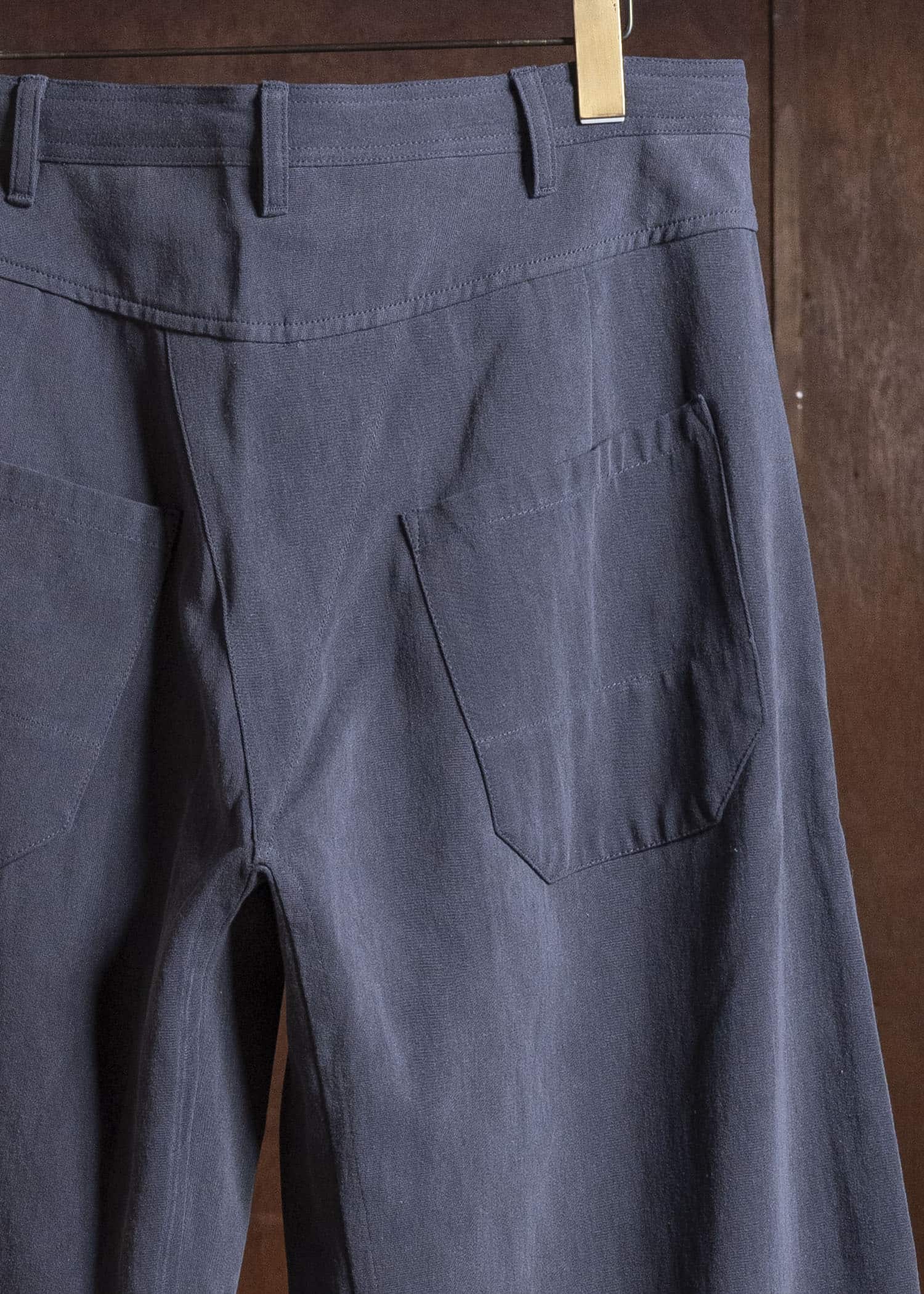 JAN-JAN VAN ESSCHE TROUSERS#90 DENIM STYLE TROUSERS | CO HEMP DENSE TWILL | Logwood