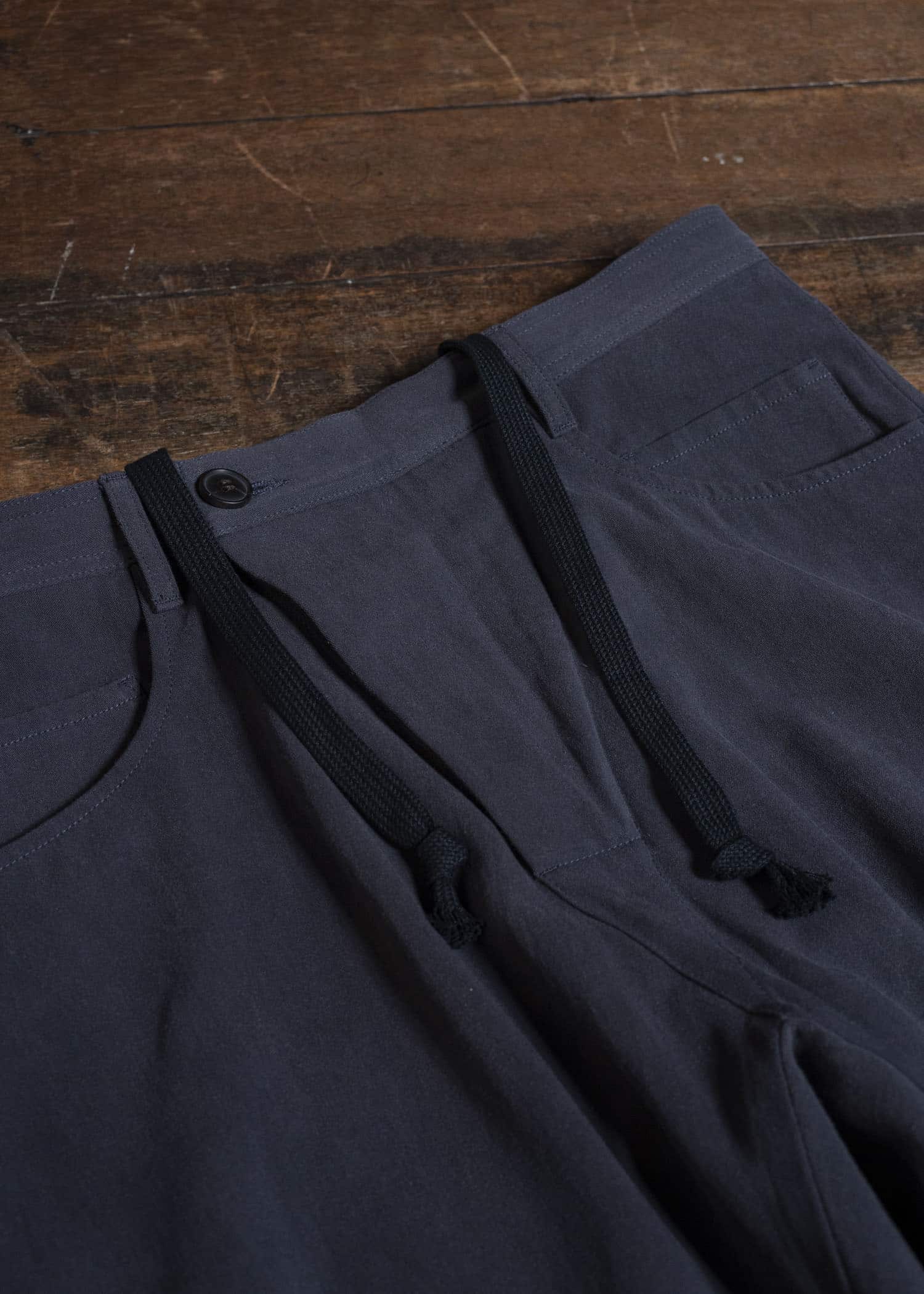 JAN-JAN VAN ESSCHE TROUSERS#90 DENIM STYLE TROUSERS | CO HEMP DENSE TWILL | Logwood