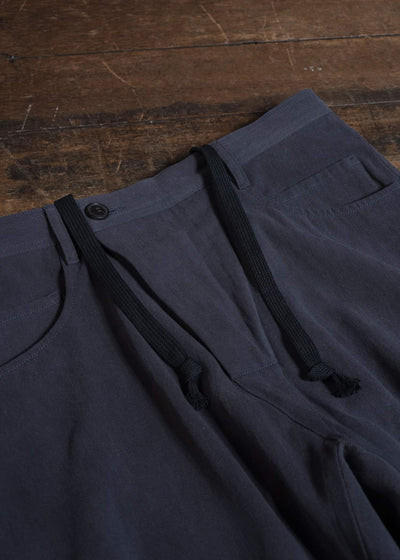 JAN-JAN VAN ESSCHE TROUSERS#90 DENIM STYLE TROUSERS | CO HEMP DENSE TWILL | Logwood