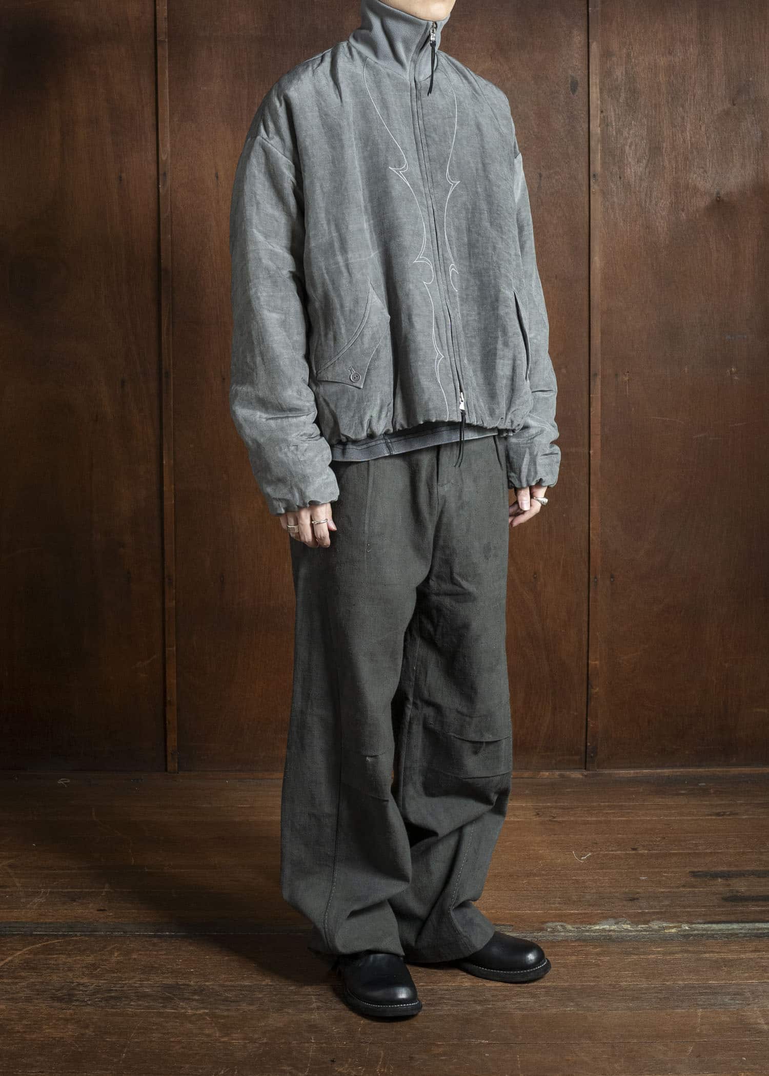 Professor.EE PANTS NATURAL DYED BLACK 25FW-PE-FM-29