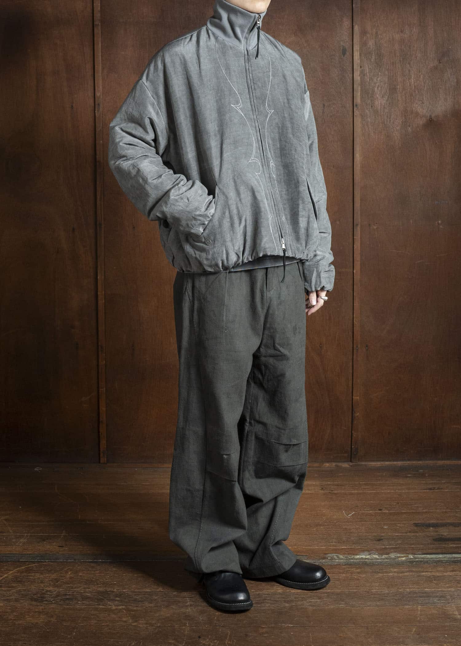 Professor.EE PANTS NATURAL DYED BLACK 25FW-PE-FM-29