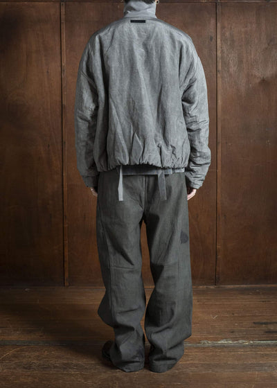 Professor.E PADDED BOMBER NATURAL DYED GRAY 25FW-PE-FM-18