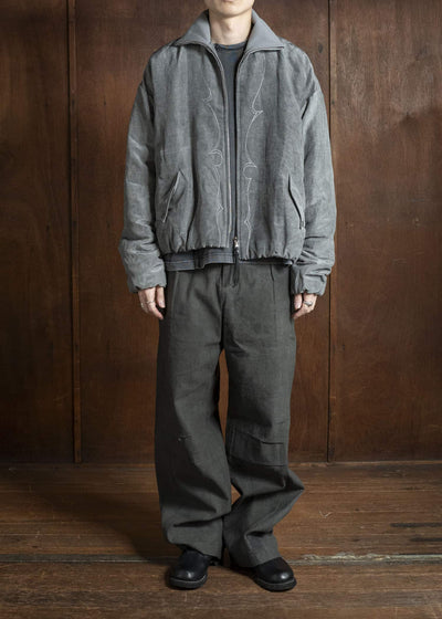 Professor.EE PANTS NATURAL DYED BLACK 25FW-PE-FM-29