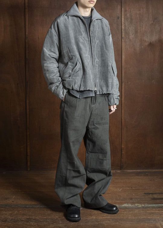 Professor.EE PANTS NATURAL DYED BLACK 25FW-PE-FM-29