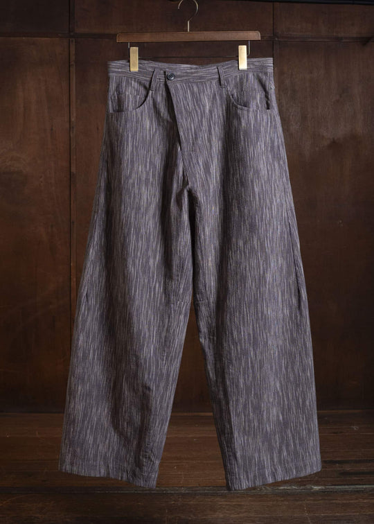 JAN-JAN VAN ESSCHE TROUSERS#90 DENIM STYLE TROUSERS | KASURI COTTON SILK | Old Lavender