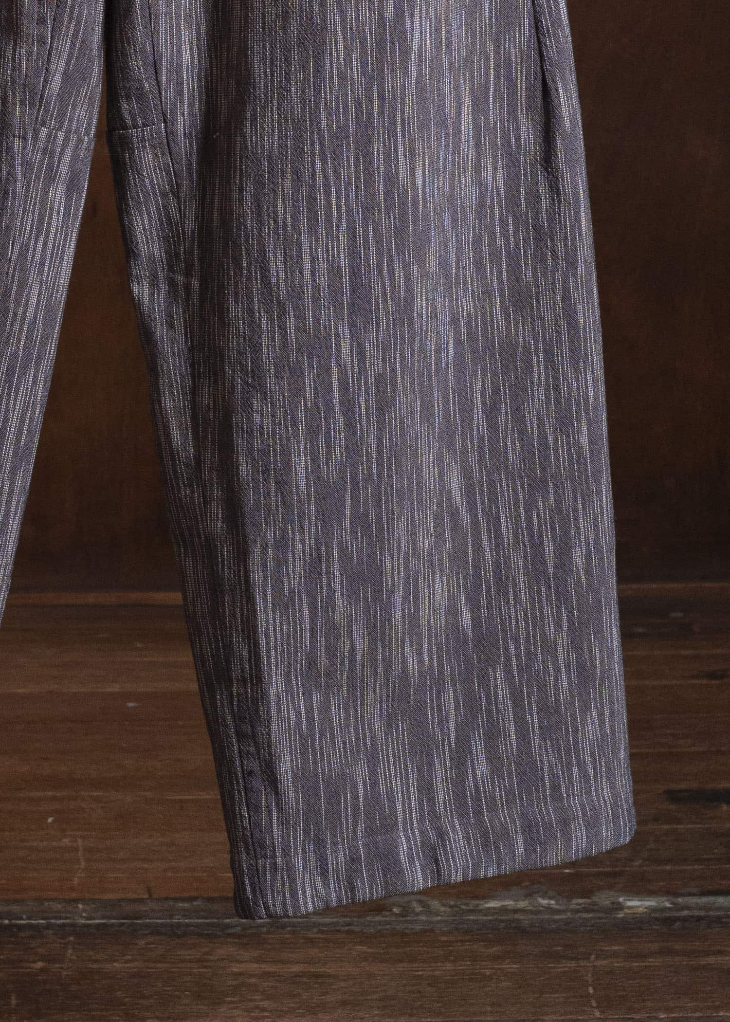 JAN-JAN VAN ESSCHE TROUSERS#90 DENIM STYLE TROUSERS | KASURI COTTON SILK | Old Lavender