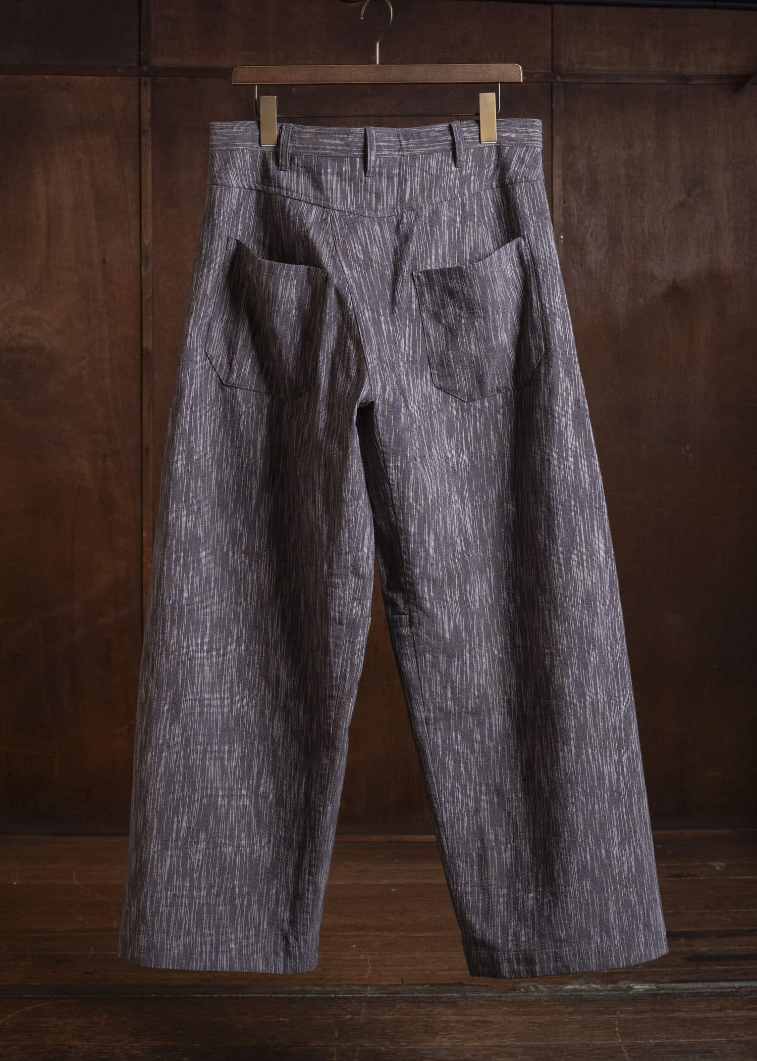 JAN-JAN VAN ESSCHE TROUSERS#90 DENIM STYLE TROUSERS | KASURI COTTON SILK | Old Lavender