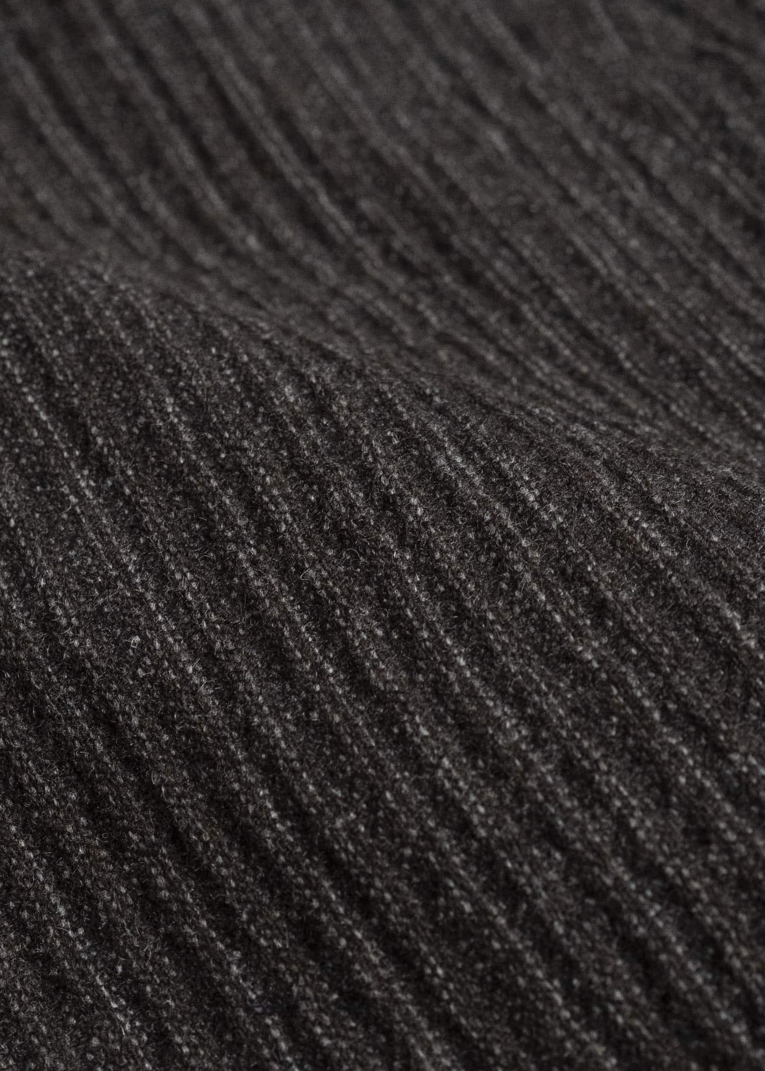 JAN-JAN VAN ESSCHE SWEAT#70 WOVEN SWEAT WITH FRONT POCKETS AND DRAWSTRING Yak Linen Cotton | Brown Striped