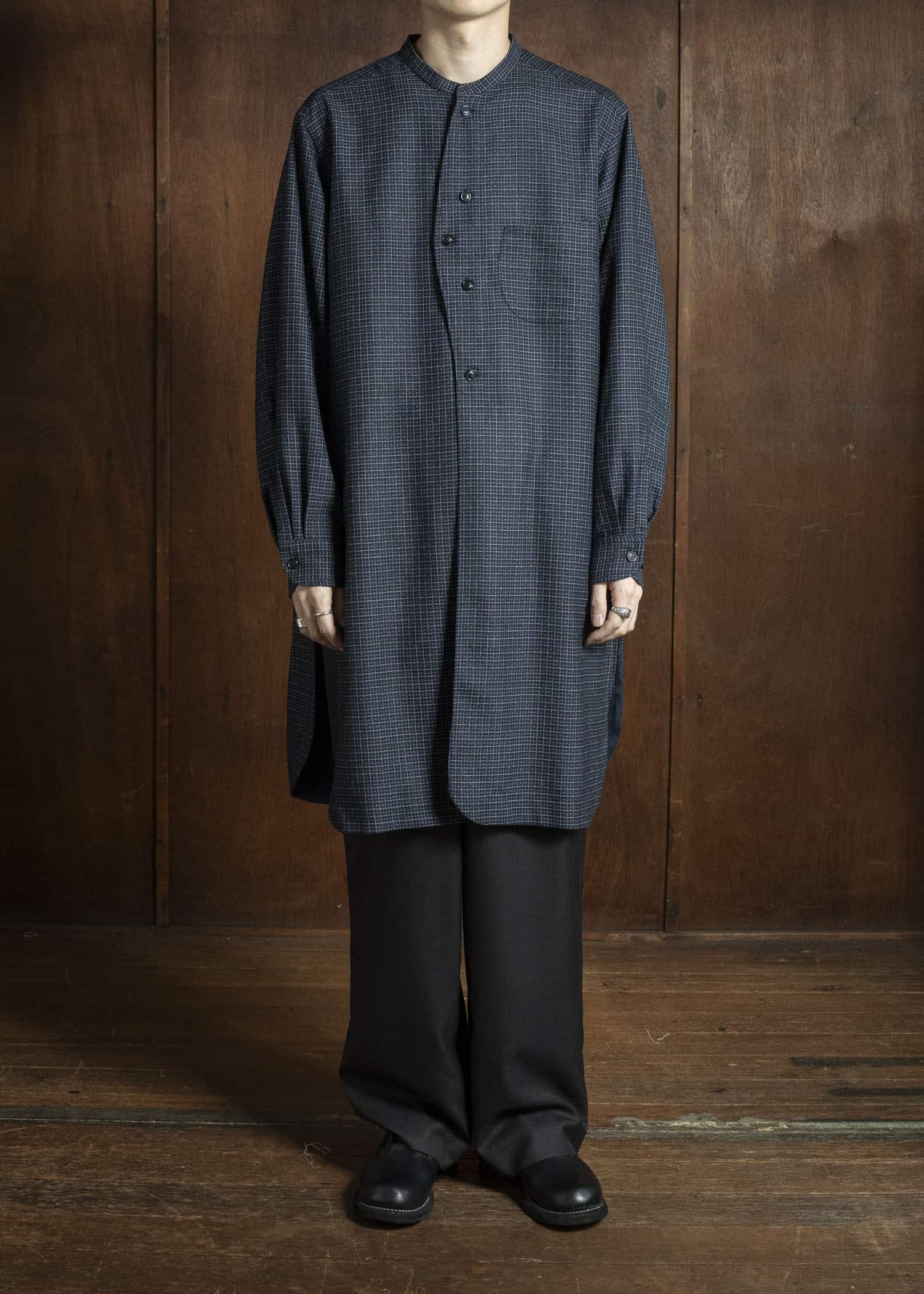 Gorsch 13-2ND-TR03-WO Kersey Wool Easy Trousers Dark Brown