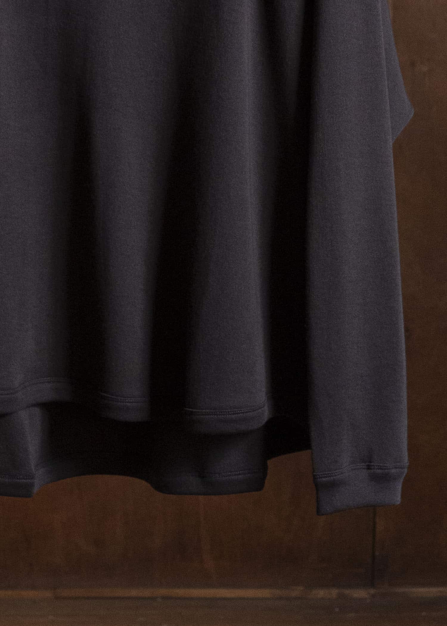 JAN-JAN VAN ESSCHE TEE#93 LOOSE FIT CREWNECK RAGLAN TEE Co Cashmere Pancake | Ebony Black