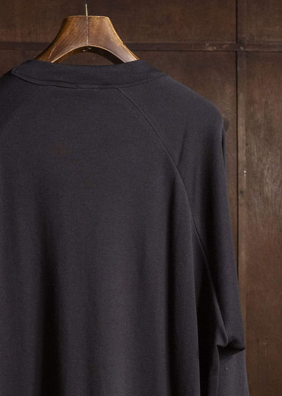 JAN-JAN VAN ESSCHE TEE#93 LOOSE FIT CREWNECK RAGLAN TEE Co Cashmere Pancake | Ebony Black