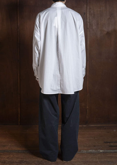 JAN-JAN VAN ESSCHE TROUSERS#90 OVERSIZED 6-POCKET DENIM WITH DRAWSTRING INSIDE Time Washed Light | Off Black