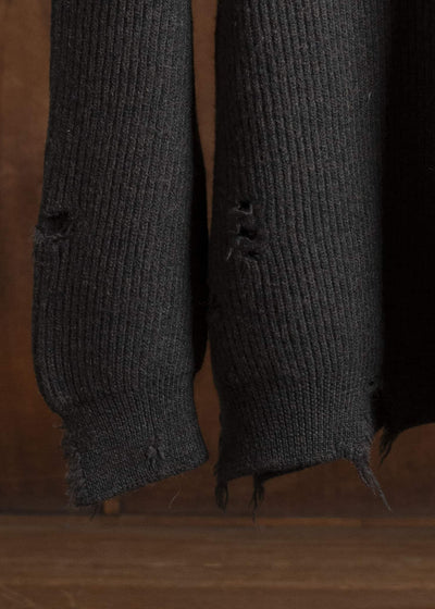 HED MAYNER 22AW Destroyed Turtle Neck Knit