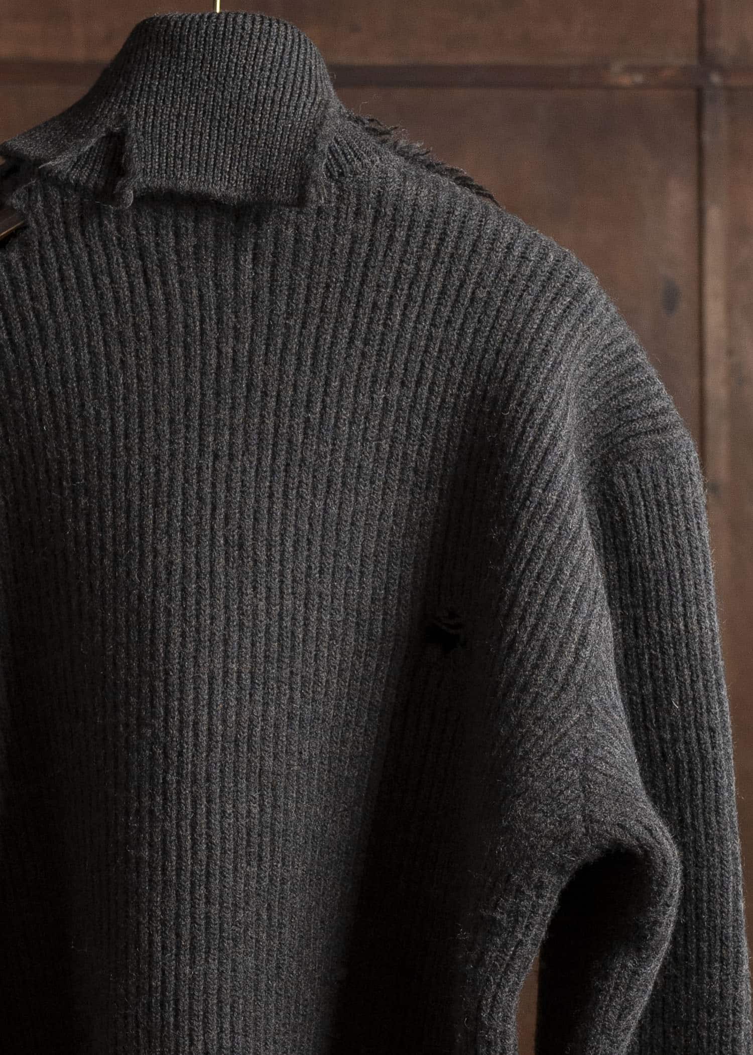 HED MAYNER 22AW Destroyed Turtle Neck Knit