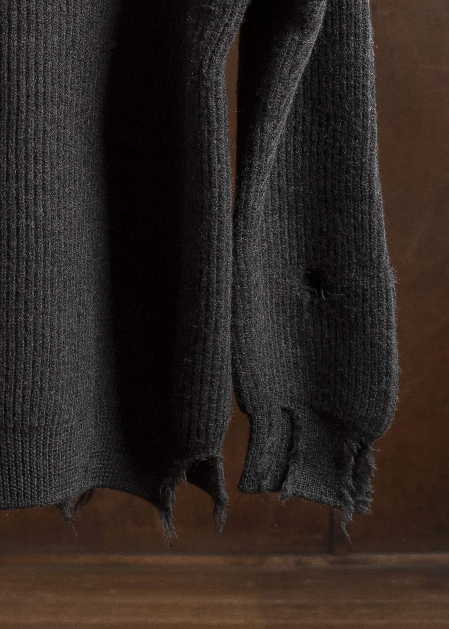 HED MAYNER 22AW Destroyed Turtle Neck Knit