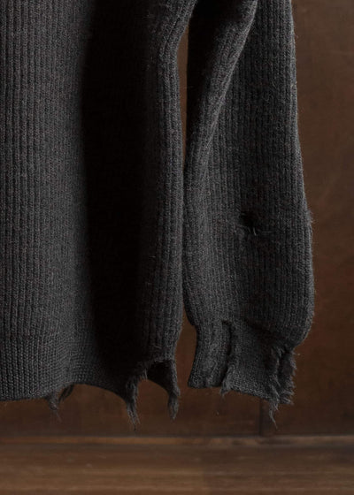 HED MAYNER 22AW Destroyed Turtle Neck Knit
