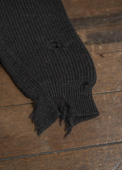 HED MAYNER 22AW Destroyed Turtle Neck Knit