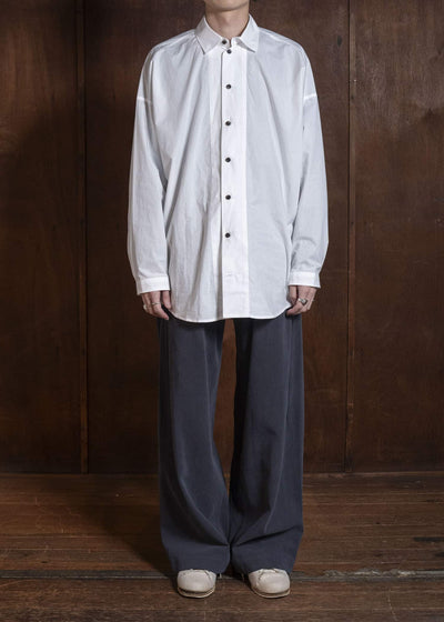 JAN-JAN VAN ESSCHE TROUSERS#90 DENIM STYLE TROUSERS | CO HEMP DENSE TWILL | Logwood
