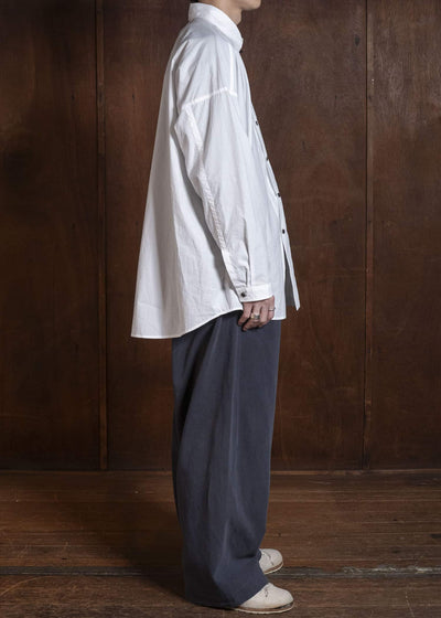 JAN-JAN VAN ESSCHE TROUSERS#90 DENIM STYLE TROUSERS | CO HEMP DENSE TWILL | Logwood