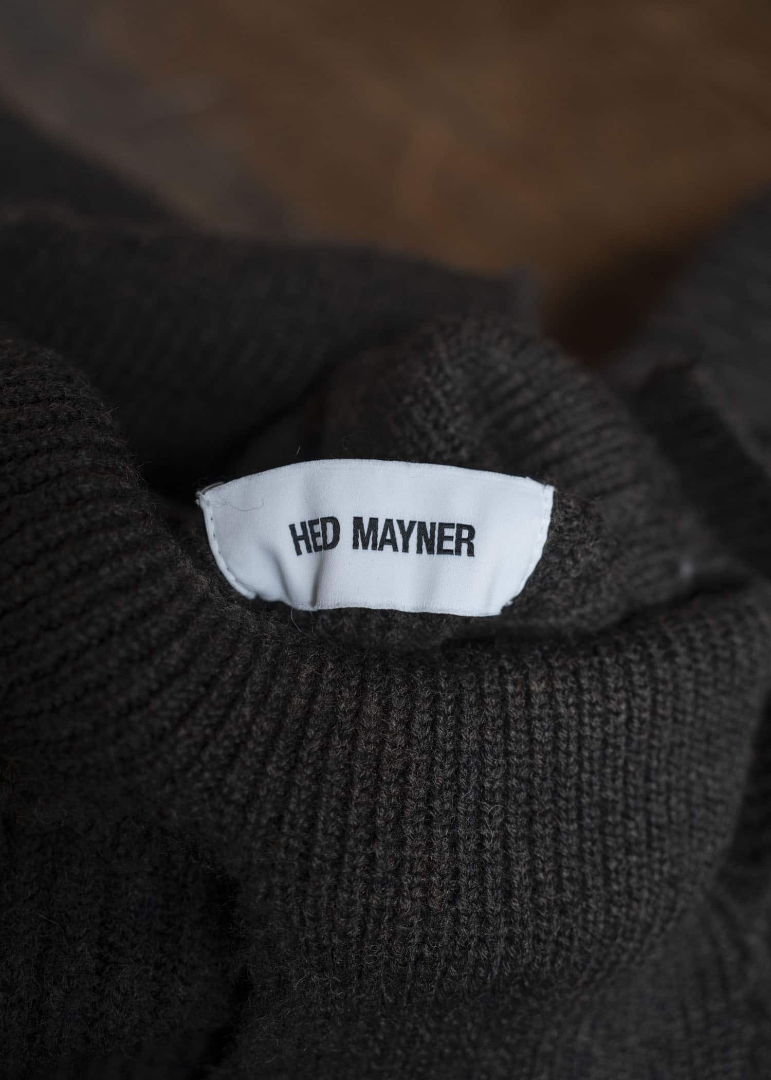 HED MAYNER 22AW Destroyed Turtle Neck Knit
